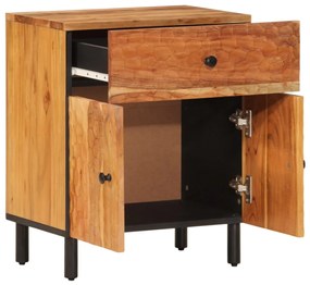 Mesa de cabeceira 50x33x60 cm madeira de acácia maciça