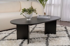 Mesa de Centro "Sable" – Preto , 105x65x40 cm, Design Acolhedor