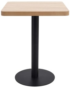 Mesa bistrô 60x60 cm MDF castanho-claro