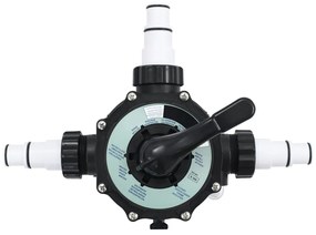 Válvula multiportas para filtro de areia ABS 38 mm 6-vias