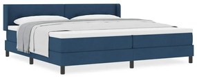 Cama Box com Colchão , Azul, 200 cm x 200 cm, Tecido