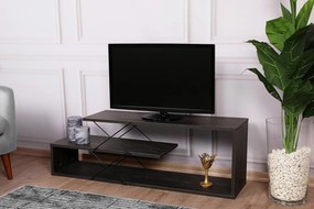 Móvel TV Zigzag – Castanho Escuro – 120 cm x 40 cm x 30 cm
