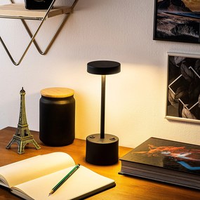 Candeeiro de Mesa Keyf – Preto – Diâmetro 9 cm Altura 28 cm