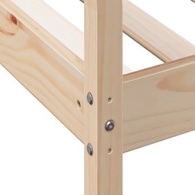 Sofá-cama sem colchão 90x190 cm madeira de pinho maciça