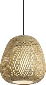 Candeeiro suspenso Japandi Bambu 30cm IP44 - Moana