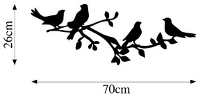 Acessório Decorativo de Parede Model-335 – Preto – 70 x 26 cm