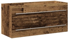 Armário lavatório 100x38,5x48 cm deriv. madeira madeira velha