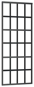 Porta deslizante c/ conj. ferragens 76x205cm vidro ESG preto