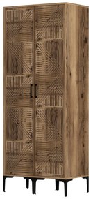 Roupeiro Kumsal PP – Nogueira – 80x201,4x47,5 cm