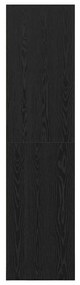Guarda-roupa de Carvalho Preto da - 100 x 50 x 200 cm, feito de madeir