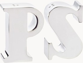 Saleiros e pimenteiros prateados Favre, conjunto de 2