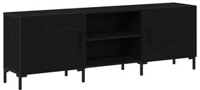 Armário para TV vidaXL Preta Carvalho 150x30x50 cm em Madeira Derivada