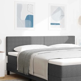 vidaXL Cabeceira com cabeceira Cinzento-claro 180 cm Couro Sintético