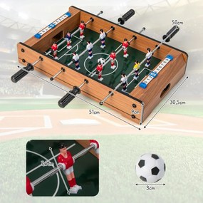 Mesa de matraquilhos para 2 jogadores com pega duradoura, 2 bolas de futebol e painel de avaliação para actividades de grupo e bar natural