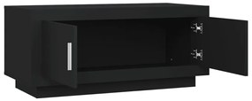 Mesa de centro 102x50x45 cm madeira processada preto