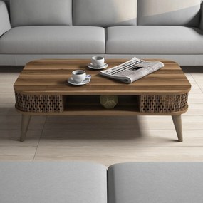 Mesa de Centro Eylül – Nogueira – 105x34,6x60 cm