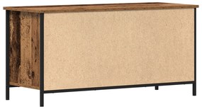Gabinete de TV Madeira Antiga 100x40x50 cm Madeira de Engenharia e Aço