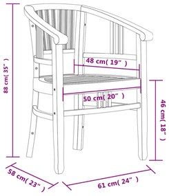 Conjunto de jantar para jardim 7 pcs madeira de teca maciça