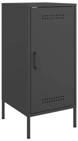 Aparadores 2 pcs 36x39x79 cm aço preto