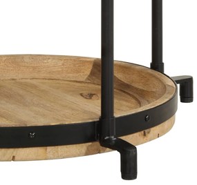 Mesa de apoio Ø55x83 cm madeira de mangueira maciça