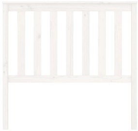 Cabeceira de cama 106x6x101 cm pinho maciço branco