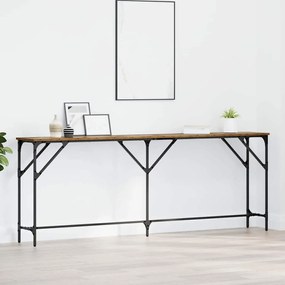 vidaXL Mesa de Consola de Madeira Antiga 200x29x75 cm de Madeira de Engenharia