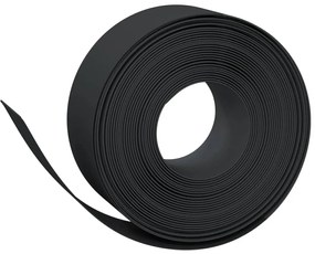 Bordas de jardim 3 pcs 10 m 20 cm polietileno preto