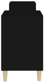 Móvel de TV 160x35x55 cm derivados de madeira preto