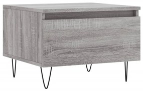 Mesas de centro 2 pcs 50x46x35cm deriv. madeira cinzento sonoma
