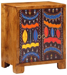 Aparador multicor 50x35x60 cm madeira de acácia maciça