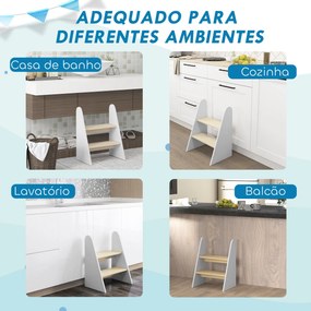 AIYAPLAY Banco para Crianças de 2 Degraus Torre de Aprendizagem Escada
