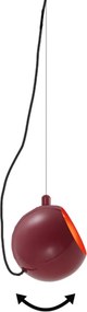 Candeeiro pendente de design vermelho para sistema de calha monofásico - Slimline Sara