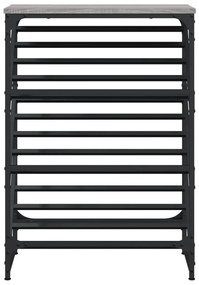 Sapateira 60x30x85 cm derivados de madeira cinzento sonoma