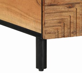 Mesa de Café vidaXL 80x54x40 cm Madeira de Acácia Sólida