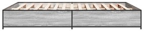 Estrutura de cama 120x190 cm derivados madeira/metal