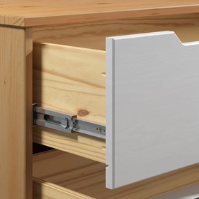Aparador Borneo pinho natural 96x40x79cm certificado FSC Natural