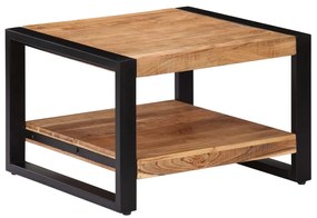 Mesa de centro 60x60x40 cm madeira de acácia maciça