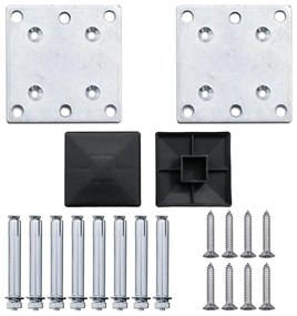 Painel de vedação para jardim 180x105 cm WPC cinzento