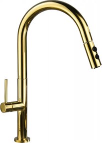 Mexen Ava misturadora de cozinha, dourada - 672800-50