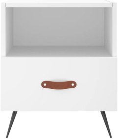 Mesa de cabeceira 40x35x47,5 cm derivados de madeira branco