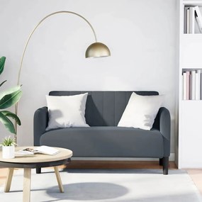 Sofá-luvas 109 cm veludo cinzento-escuro