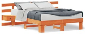 Estrutura da Cama com gaveta Castanho 140 x 200 cm