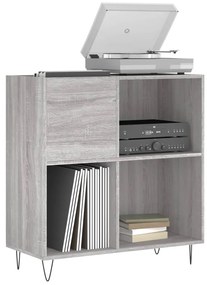 Armário p/ discos 84,5x38x89 cm derivados madeira cinza sonoma