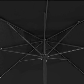 Guarda-Sol Quadrado 295 x 245 cm Preto da