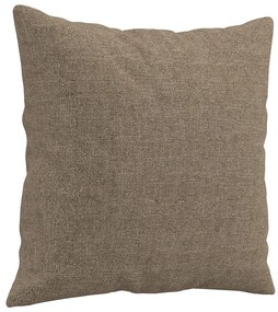 Almofadas decorativas 2 pcs 40x40 cm tecido cinza-acastanhado