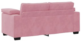 Sofá-luvas 140 cm veludo rosa