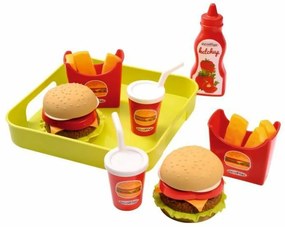 Conjunto de Alimentos de Brincar Ecoiffier Hamburger Tray