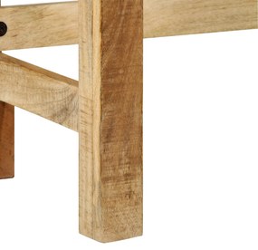 Mesa de Maquilhagem com Espelho Madeira Maciça Mangueira Áspera