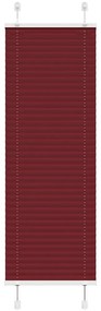 Plissado Cego Bordéus Vermelho 45x100 cm Largura Tecido 44,4 cm