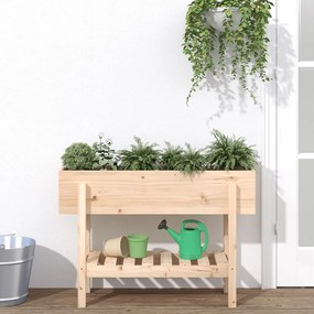 vidaXL Canteiro elevado de jardim 101x30x69 cm madeira de pinho maciça